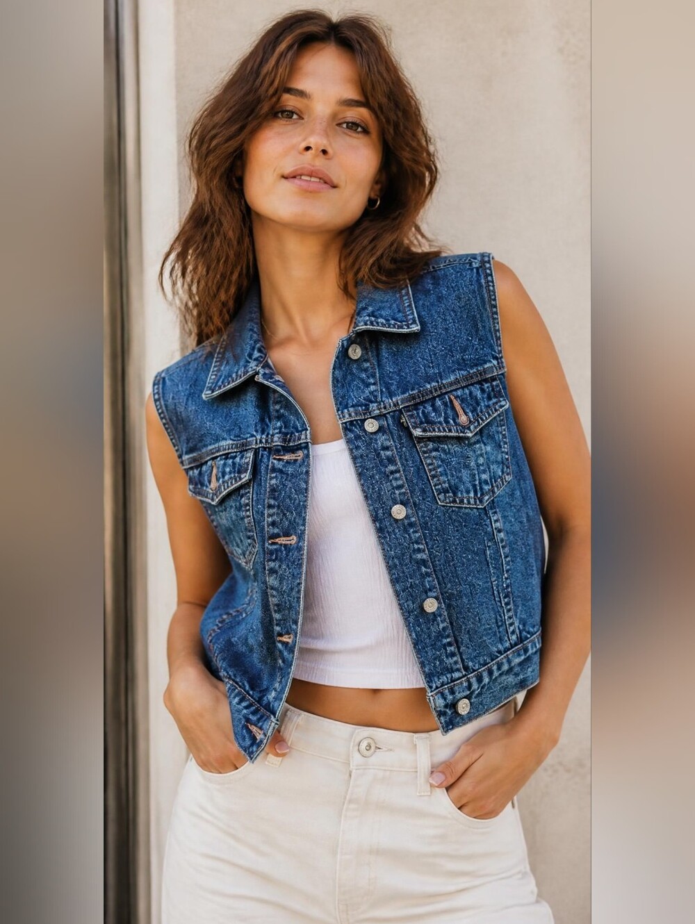 1997 Vintage LEVI'S Classic Blue Denim Vest